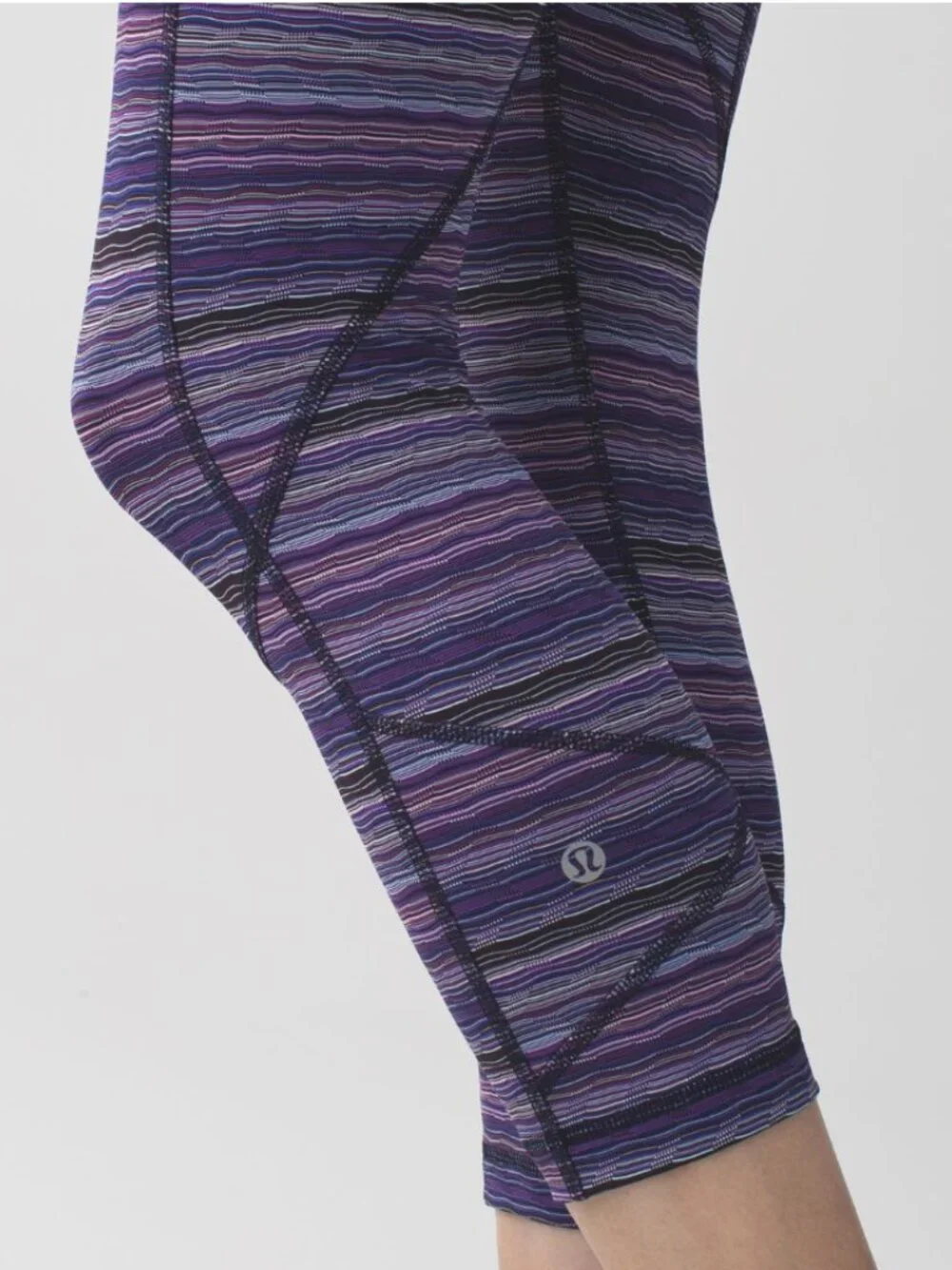 Lululemon Pace Rival Crop Space Dye Twist Ultra Violet Multi / Naval Blue